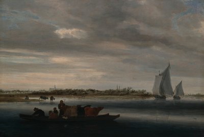 Utsikt över Alkmaar av Salomon van Ruysdael