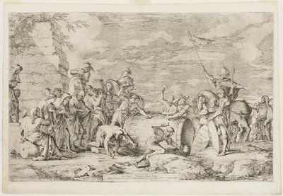Atilius Regulus död av Salvator Rosa