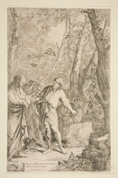 Diogenes av Salvator Rosa
