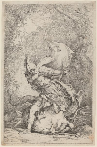 Jason och draken av Salvator Rosa