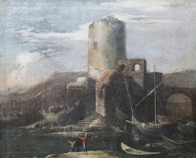 Landskap med ruiner av Salvator Rosa