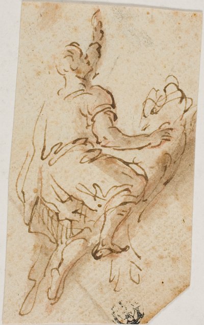 Man monterar lejon av Salvator Rosa