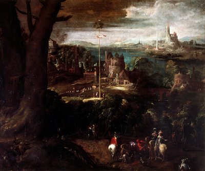 Marine, School of Salvator Rosa av Salvator Rosa