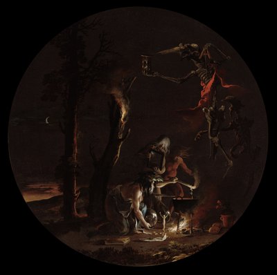 Häxkonstscener: Afton, ca. 1645-1649. av Salvator Rosa