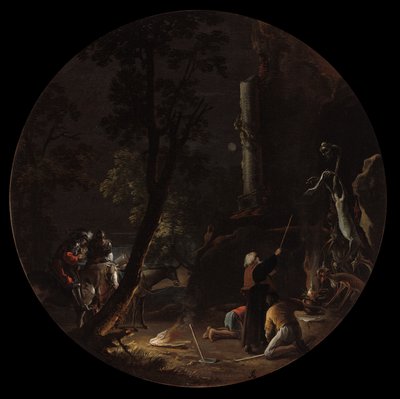 Häxkonstscener: Natt, ca. 1645-1649. av Salvator Rosa