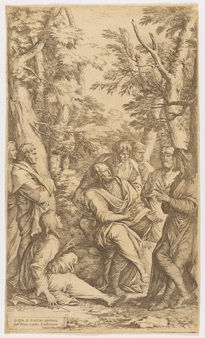 Platons akademi av Salvator Rosa