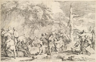 Polykrates korsfästelse av Salvator Rosa