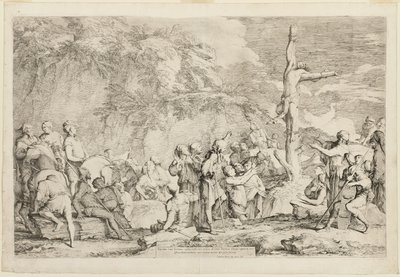 Polykrates korsfästelse av Salvator Rosa