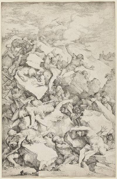 Jättarnas fall av Salvator Rosa