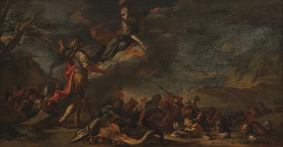 Thebes grundande av Salvator Rosa