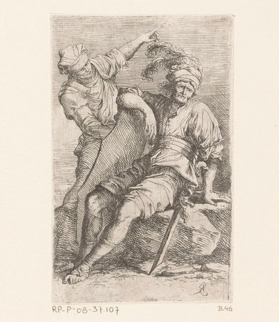 Två soldater Små figurer (serietitel) Figur (serietitel) av Salvator Rosa