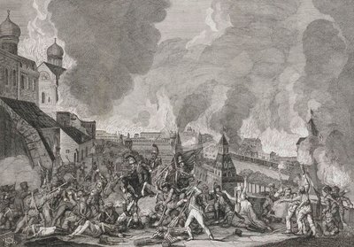 Moskvas brand den 15 september 1812 Fransmännen i Moskva, 1812-1823. av Salvatore Cardelli