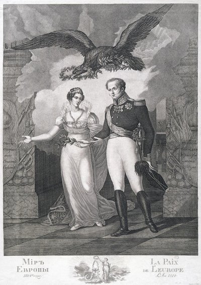 Allegorin om Europas fred, 1814 av Salvatore Cardelli