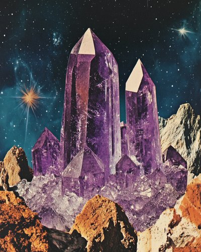 Ametist – Kosmiskt landskap av Samantha Hearn