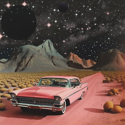 Pink Car – Kosmisk öken av Samantha Hearn