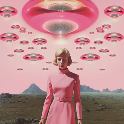 Invasionen av rosa UFO:n av Samantha Hearn