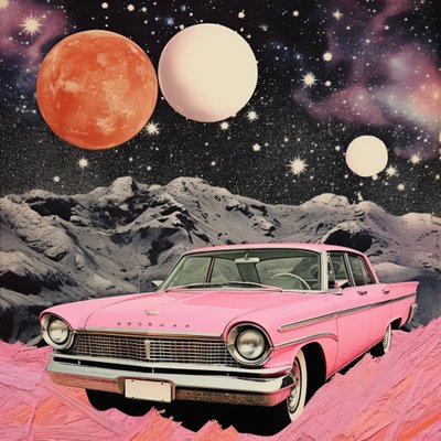 Vintage Pink Space Drive av Samantha Hearn