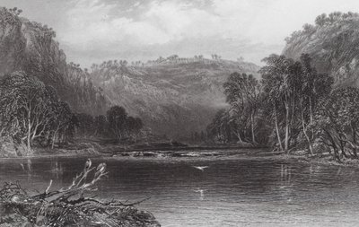 Australien: Vid floden Cow Pasture (gravyr) av Samuel (after) Prout