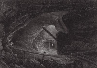 Australien: Koppargruvorna i Burra Burra (gravyr) av Samuel (after) Prout