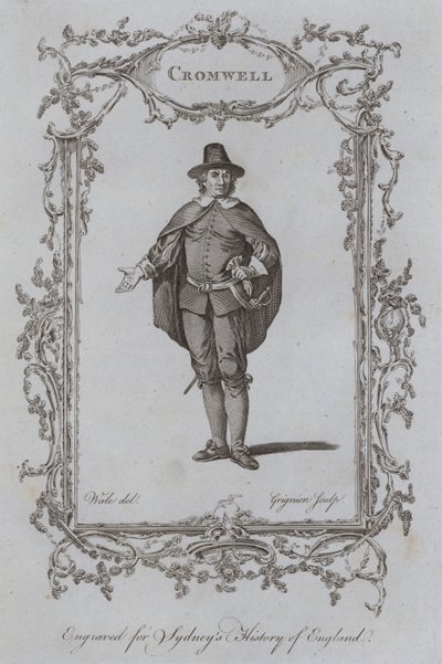 Cromwell (gravyr) av Samuel (after) Wale