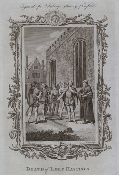 Death of Lord Hastings (gravyr) av Samuel (after) Wale