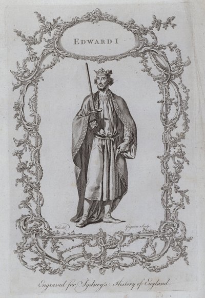 Edward I (gravyr) av Samuel (after) Wale