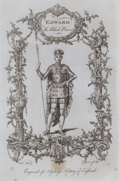 Edward den svarte prinsen (gravyr) av Samuel (after) Wale