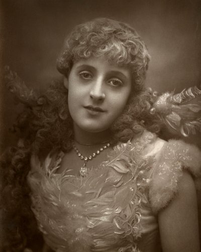 Phyllis Broughton, brittisk skådespelerska, 1884 av Samuel A Walker