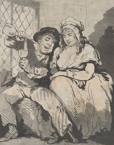 Uppvaktning i lågt liv, 15 december 1785. av Samuel Alken
