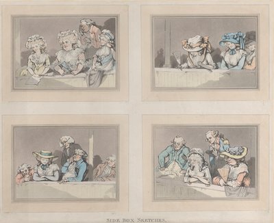 Side Box Sketches, 5 juni 1786. av Samuel Alken