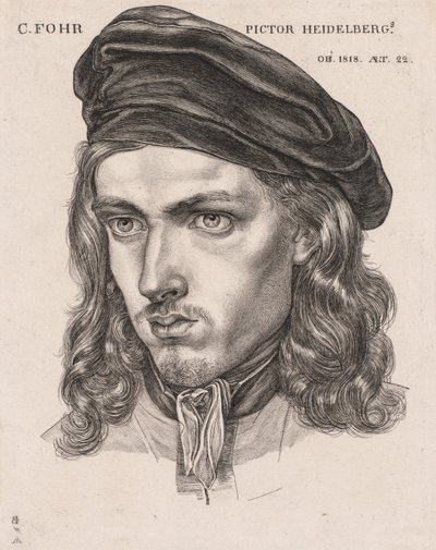 Porträtt av Carl Philipp Fohr, 1818. av Samuel Amsler