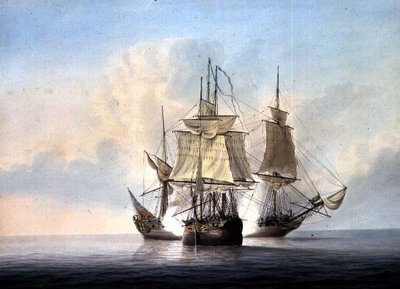 Halvmåne og Reunionswed av Samuel Atkins