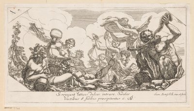 Bacchanal Olika mönster (serietitel) Opera Varia Historica, Poetica & Iconologica (serietitel) av Samuel Bottschild