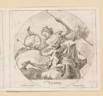 Vesper (kväll) Vesper (titel på objekt) Fyra gånger på dagen (serietitel) Olika mönster (serietitel) Opera Varia Historica, Poetica & Iconologica (serietitel) av Samuel Bottschild