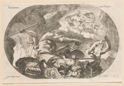 Vulcan och Venus Vulcanus med Venus (titel på objekt) Diverse ontwerpen (serietitel) Olika historiska, poetiska och ikonologiska verk (serietitel) av Samuel Bottschild