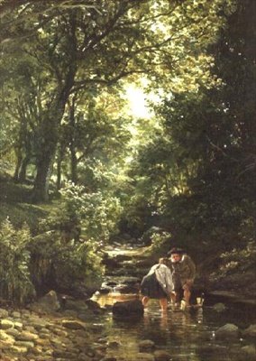 Barn i strömmen av Samuel Bough