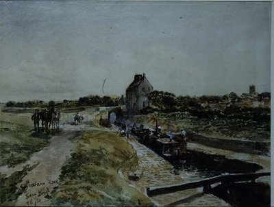 Keynsham Lock av Samuel Bough