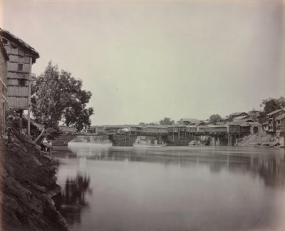 Butiksbron, Srinagar, Kashmir av Samuel Bourne