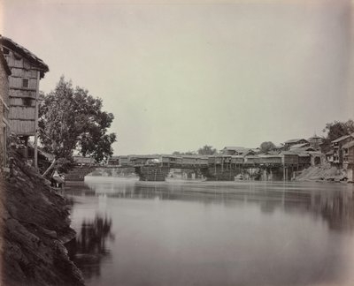 Butiksbron, Srinagar, Kashmir, 1864. av Samuel Bourne