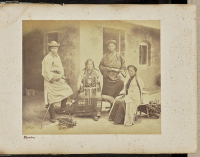 Darjeeling; grupp bhutiaer av Samuel Bourne