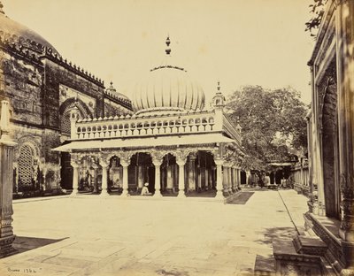 Delhi; Nizam-ud-Dins grav av Samuel Bourne