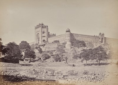 Fortet i Fatehpur Sikri nära Agra. Kejsar Akbars residens av Samuel Bourne