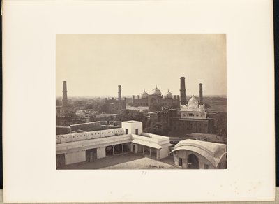 Lahore; Utsikt från palatset i fortet av Samuel Bourne