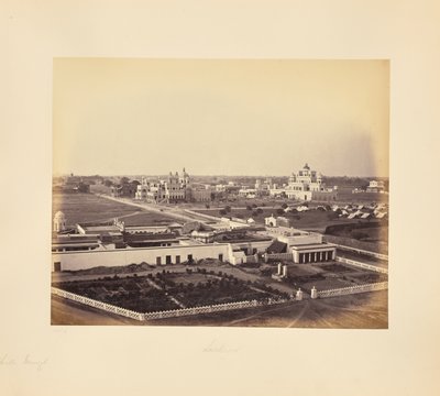 Lucknow; Chutter Manzil etc. Allmän vy av Samuel Bourne