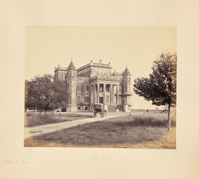 Lucknow; Dilkusha-palatset av Samuel Bourne