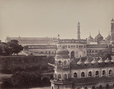 Lucknow. Den stora imambaran och moskén av Samuel Bourne