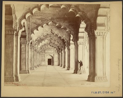 Pärlmoskén, Agra, Indien av Samuel Bourne