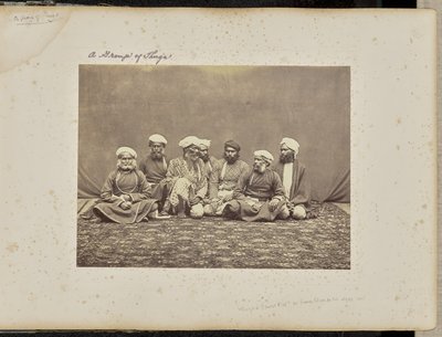 Simla; grupp av thuger av Samuel Bourne