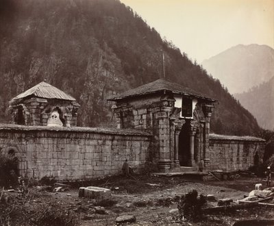 Templet i Naveshera, Kashmir, Indien av Samuel Bourne