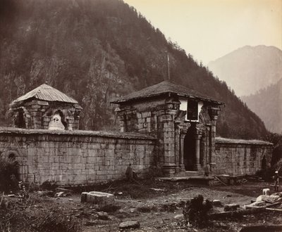 Templet i Naveshwara, Kashmir, Indien, 1864. av Samuel Bourne